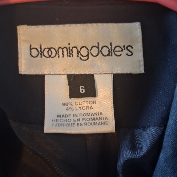 Vintage Bloomingdales Black Long Coat With Shoulder Pads - Picture 7 of 11